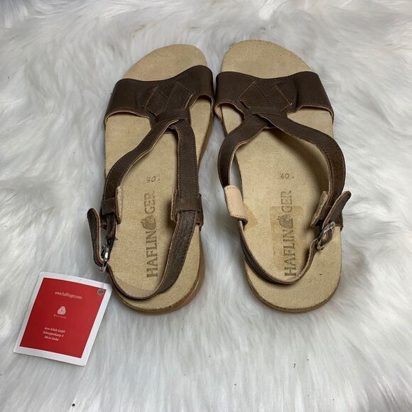 Haflinger Brown Strappy Sandal NWT SIZE 40/10 - Picture 3 of 7